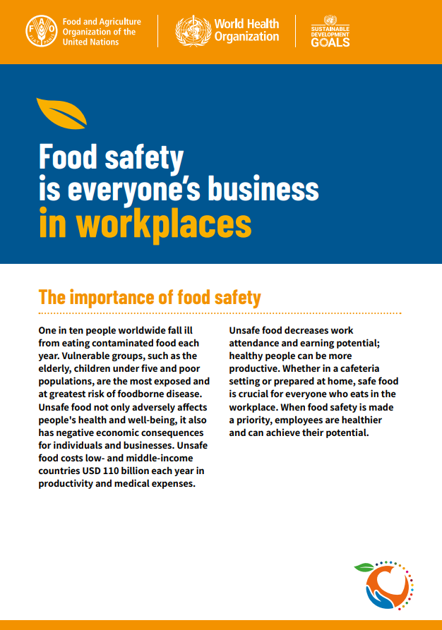 Food Safety Is Everyones Business In Workplaces Un‑nutrition The